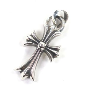 美品 CHROME HEARTS スモールCHクロス Wベイル ペンダントトップ