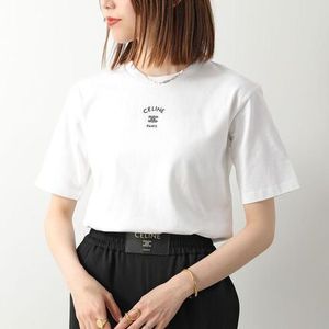 CELINE 半袖 Tシャツ RX0LJ1242 トリオンフ ロゴ 刺繍