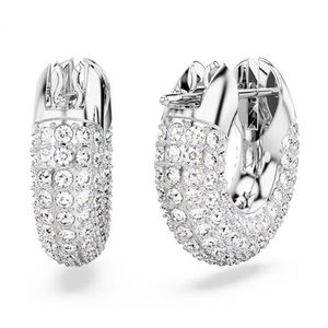 【SWAROVSKI】 Dextera Hoop Earrings (Crystal Pave) 5618306