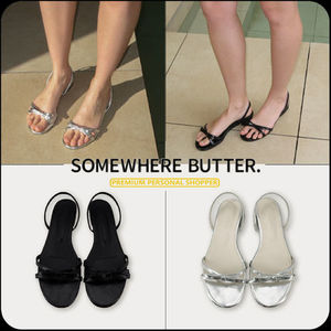 [SOMEWHERE BUTTER]★25SS★韓国人気★Bony Ribbon Sandal