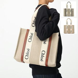 CHLOE トートバッグ ウッディ CHC22AS383I26 WOODY ロゴトート