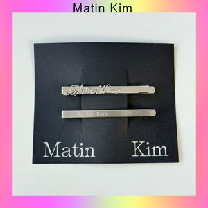 【Matin Kim】韓国★MATIN LOGO BOBBY PIN SET (2個セット)