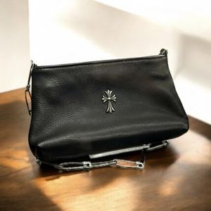 希少!CHROME HEARTS セーフティピン チェーン ショルダーバッグ
