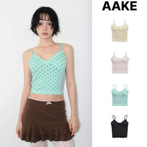 【AAKE】[with cup] PETIT DOT LACE SLEEVELESS
