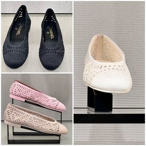 【CHANEL】カラバリあり エンブロイダリー コットン バレリーナ