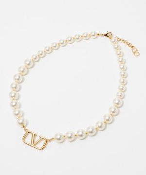 VALENTINO 4W2J0P13UXM ネックレス VLOGO SIGNATURE PEARL