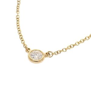 TIFFANY&Co. バイザヤード シングル ダイヤ ネックレス K18YG