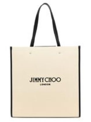 JIMMY CHOO【国内発送】キャンバス*ロゴトートバッグ