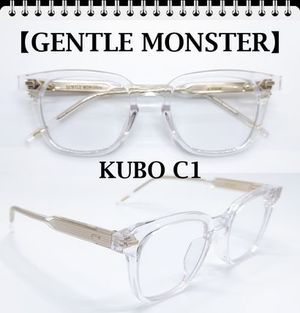 【韓国で大人気】★KUBO C1★トレンディな透明メガネ★純正