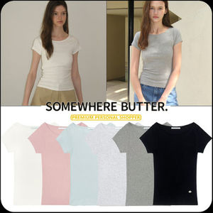 [SOMEWHERE BUTTER]★25SS★Boat Neck Pendant Top