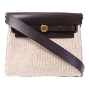 HERMES Mini Herbag ショルダーバッグ キャンバス