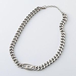 DIESEL ネックレス DX1433040 オーバルD チョーカー