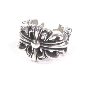 美品 CHROME HEARTS DBL FLRL CRS 指輪 JP18号相当 SV925