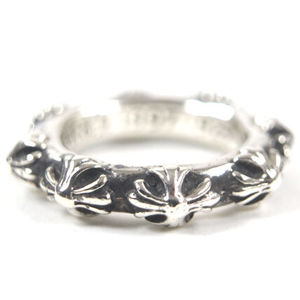 美品 CHROME HEARTS クロスバンドリング 指輪 15号相当 925