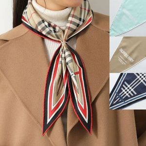 BURBERRY スカーフ SS LOSANGE ダイアモンドシェイプ シルク