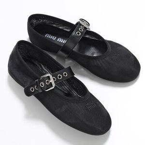 MIUMIU バレエシューズ 5F373E 099 メッシュ バレリーナ