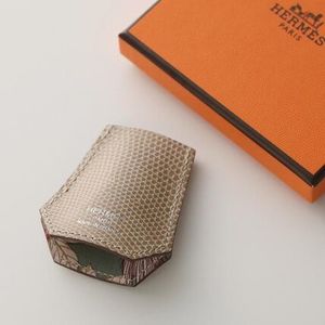 HERMES スカーフリング CLOCHETTE 603660S レザー