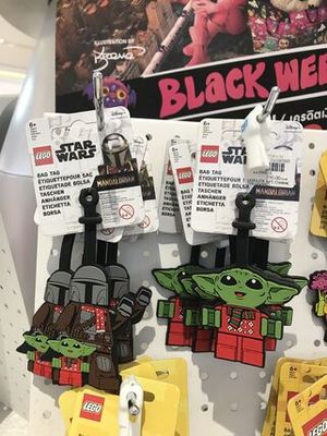 Disney×LEGO グローグー  マンダロリアン バッグタグ