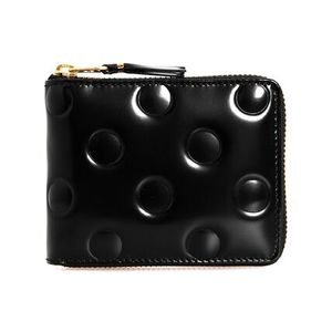 COMME DES GARCONS 二つ折り財布 POLKA DOTS EMBOSSED