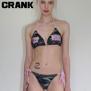 ★CRANK★KEEP WEIRD CAMO BIKINI SET_CAMO★正規品/直送料込