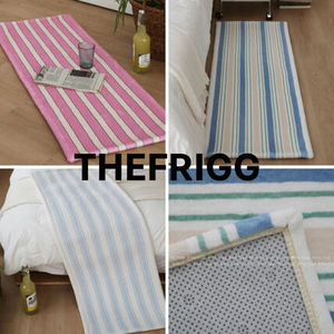 (韓国thefrigg)ストライプ柄ロングキッチンマット 45x120cm 1659