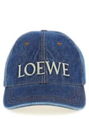 関税&送料込 LOEWE ロゴ ベースボール キャップ デニム