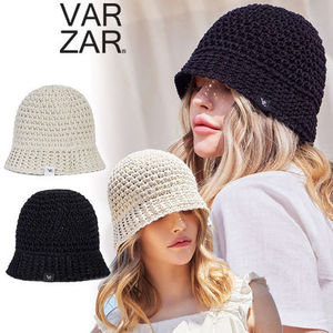★VARZAR★韓国★Monogram labelknit punching summer buckethat