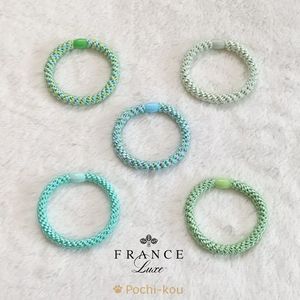 France Luxe ポニーテールチューブ ヘアゴム ミンティー 5個