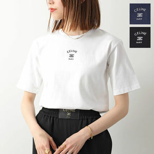 CELINE 半袖 Tシャツ RX0LJ1242 トリオンフ ロゴ 刺繍