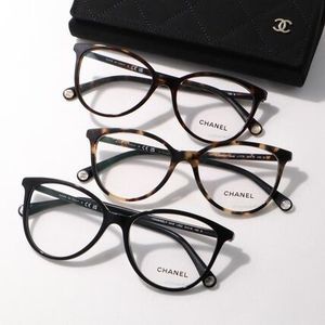 CHANEL メガネ 3446 バタフライ型 セルフレーム