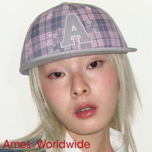 ★AMES-WORLDWIDE★A CHECK BALL CAP PINK★正規品/韓国送料込