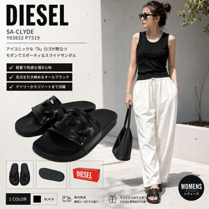 DIESEL SA-CLYDE スライドサンダル Y03852 P7519 ロゴカット