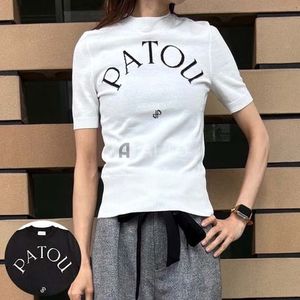 PATOU パトゥ ジャカードショートスリーブ コットン  KN0688045