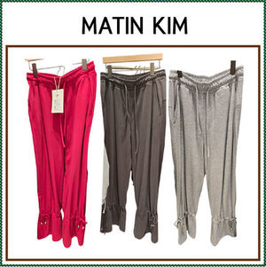 【MATIN KIM】 STRING DETAIL SWEATPANTS / 追跡付