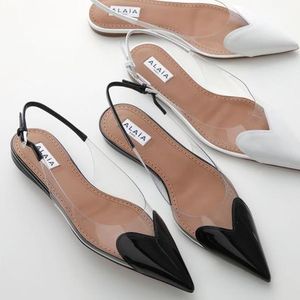 ALAIA パンプス FLAT SLINGBACKS AA3E047CK150 ハート