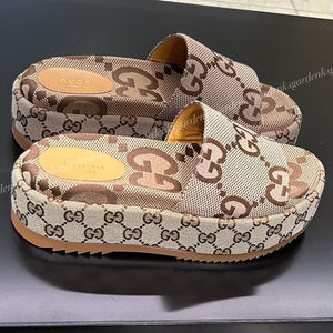 すぐ届く!GUCCI ウィメンズ プラットフォーム スライドサンダル