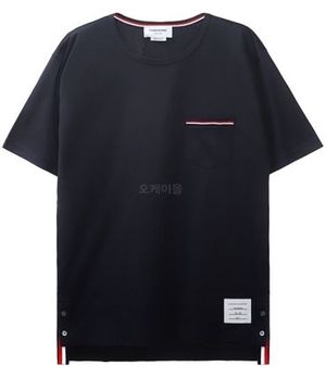 Thom Browne|SHORT-SLEEVED ROUND NECK T-SHIRTS (RWB    (