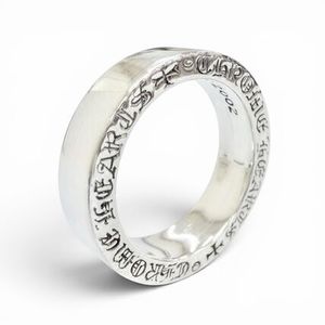 極美品 CHROME HEARTS SPACER PLN 6mm リング 指輪 JP14号 925