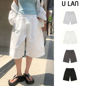 【U LAN】Knob Side Pintuck Bermuda Shorts