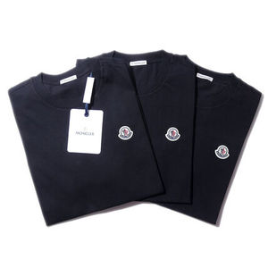 即発 MONCLER 3枚セット Tシャツ 8C00025 999ブラック