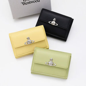 【国内即発】Vivienne Westwood PU SMOOTH 三つ折りミニ財布
