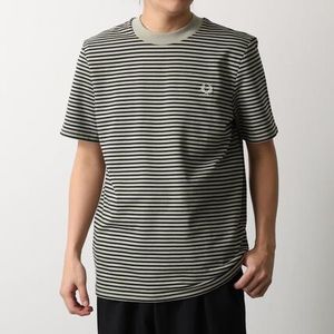 FRED PERRY Tシャツ FINE STRIPE HEAVYWEIGHT TSHIRT M6581