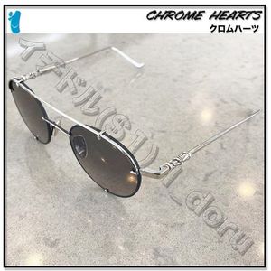 +CHROME HEARTS+ クロス ラウンド サングラス メガネ 眼鏡