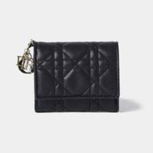 定番【DIOR】ディオール LADY DIOR 3つ折り 財布 ウォレット