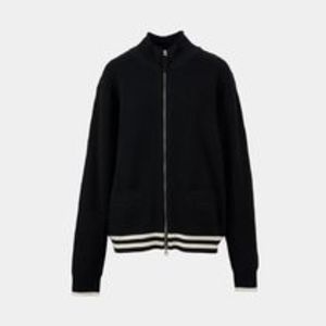 【MATIN KIM】SPELL POINT STRIPE KNIT CARDIGAN (2 col)