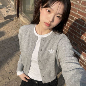 【ADIDAS】エッセンシャルニットカーディガン IA4454