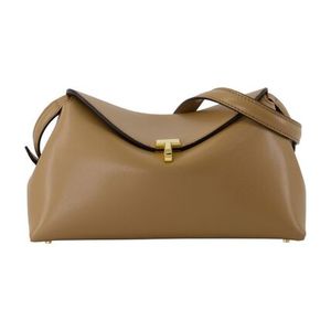 T-Lock Pouch - TOTEME - Leather - Beige