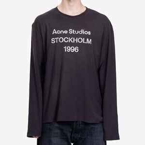 Acne Studios ロゴスタンプ ロングスリーブ Tシャツ