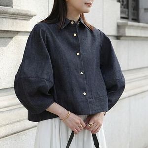 anana デニムジャケット a76-001 ペプラム ランタンスリーブ
