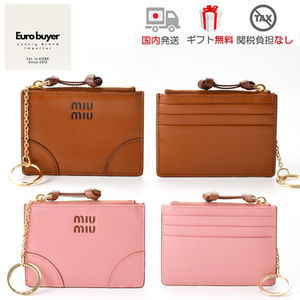 【国内発送】MIUMIU 5MC093 キーリング付 カード コインケース